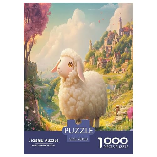 Lamm Puzzles 1000 Teile Schwer Puzzle Spielzeug Lernspiel Impossible Herausforderungsspielzeug Für Erwachsene Und Kinder Ab 14 Jahren 70x50cm/1000pcs Lamm Puzzles 1000 Teile Schwer Puzzle Spielzeug Lernspiel Impossible Herausforderungsspielzeug Für Erwachsene Und Kinder Ab 14 Jahren 70x50cm/1000pcs von UXINYOUME