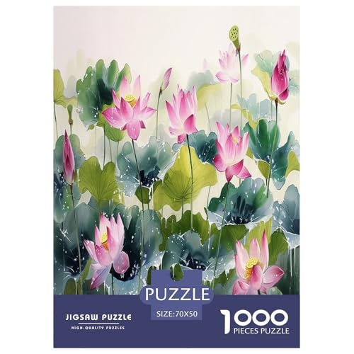 Lotus Puzzle 1000 Teile Schwer Puzzle Spielzeug Pädagogisches Spiel Impossible Herausforderungsspielzeug Für Erwachsene Und Kinder in Bewährter 70x50cm/1000pcs von UXINYOUME