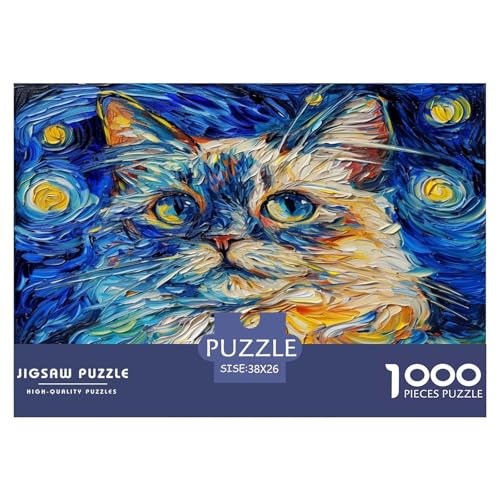 Niedliche Katze Puzzles Familien-Puzzlespiel Wohnungsdeko 1000-teiliges Herausforderndes Tiere Puzzle Für Erwachsene Und Kinder 38x26cm/1000pcs Niedliche Katze Puzzles Familien-Puzzlespiel Wohnungsdeko 1000-teiliges Herausforderndes Tiere Puzzle Für Erwachsene Und Kinder 38x26cm/1000pcs von UXINYOUME