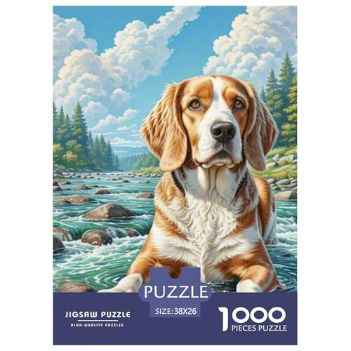 Puzzles Lernspiel Spielzeug Wunderschönes Dekoration 1000 Stück Herausforderndes Hübsches Tier Puzzle Für Erwachsene Und Kinder 38x26cm/1000pcs von UXINYOUME