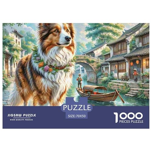 Shetlandsherhund Puzzle Lernspiel Spielzeug Heimdekoration 1000-teiliges Anspruchsvolles HundPuzzle Für Damen, Herren, Kinder Ab 14 Jahren 70x50cm/1000pcs Shetlandsherhund Puzzle Lernspiel Spielzeug Heimdekoration 1000-teiliges Anspruchsvolles HundPuzzle Für Damen, Herren, Kinder Ab 14 Jahren 70x50cm/1000pcs von UXINYOUME