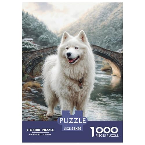 Süßer Haustierhund Puzzle Familien-Puzzlespiel Wohnungsdekoration 1000 Teile Hübsches Tier Puzzle Perfekt Für Damen, Herren, Kinder Ab 14 Jahren 38x26cm/1000pcs von UXINYOUME