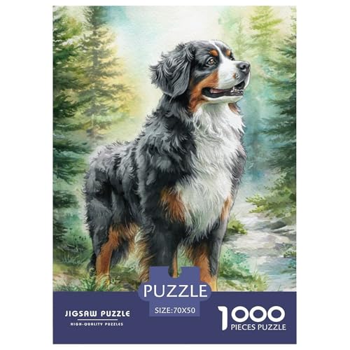 Süßer Haustierhund Puzzles Familien-Puzzlespiel Heimdekoration 1000-teiliges Herausforderndes Hübsches Tier Puzzle Für Damen, Herren, Kinder Ab 14 Jahren 70x50cm/1000pcs von UXINYOUME