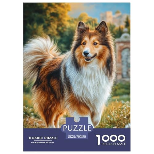 Süßer Haustierhund Puzzles Familien-Puzzlespiel Wohnungsdekoration 1000-teiliges Herausforderndes Hübsches Tier Puzzle Für Erwachsene Und Kinder 70x50cm/1000pcs von UXINYOUME