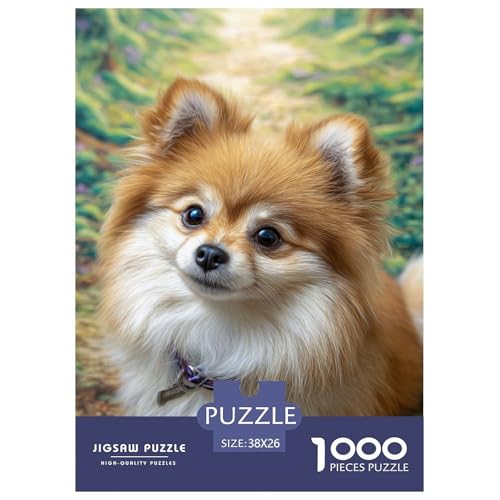 Süßer Haustierhund Puzzles Lernspiel Spielzeug Wohnungsdekoration 1000 Stück Hübsches Tier Puzzle Perfekt Für Damen, Herren, Kinder Ab 14 Jahren 38x26cm/1000pcs von UXINYOUME