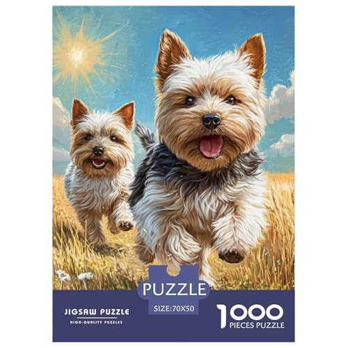 Süßer Haustierhund Puzzles Perfekt Für Spieleabende Wohnungsdekoration 1000 Stück Hübsches Tier Puzzle Perfekt Für Damen, Herren, Kinder Ab 14 Jahren 70x50cm/1000pcs von UXINYOUME