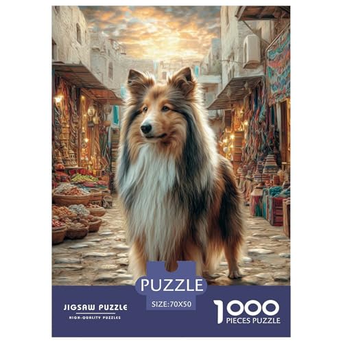 Süßer Haustierhund Puzzles Perfekt Für Spieleabende Wunderschönes Dekoration 1000 Teile Anspruchsvolles Hübsches Tier Puzzle Für Erwachsene Und Kinder 70x50cm/1000pcs von UXINYOUME
