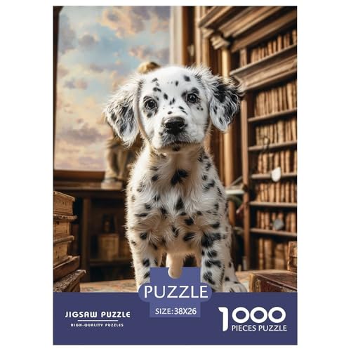 Süßer Hund Puzzle Familien-Puzzlespiel Wohnungsdekoration 1000 Teile Hübsches Tier Puzzle Perfekt Für Damen, Herren, Kinder Ab 14 Jahren 38x26cm/1000pcs von UXINYOUME