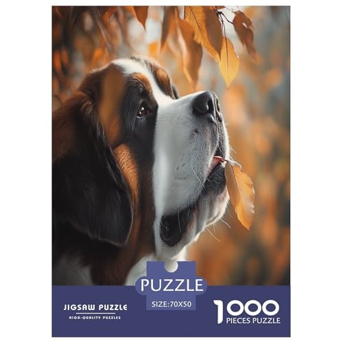 Tibetischer Mastiff Puzzles 1000 Teile Schwer Puzzle Spielzeug Lernspiel Impossible Herausforderungsspielzeug Für Erwachsene Kinder 70x50cm/1000pcs von UXINYOUME