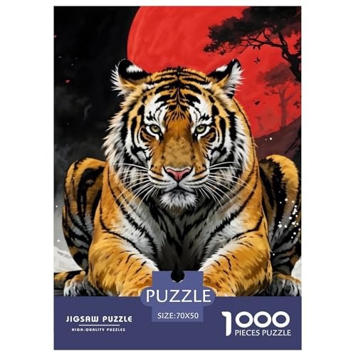 Tiger Puzzle Lernspiel Spielzeug Heimdekoration 1000-teiliges Anspruchsvolles WildtierePuzzle Für Damen, Herren, Kinder Ab 14 Jahren 70x50cm/1000pcs Tiger Puzzle Lernspiel Spielzeug Heimdekoration 1000-teiliges Anspruchsvolles WildtierePuzzle Für Damen, Herren, Kinder Ab 14 Jahren 70x50cm/1000pcs von UXINYOUME