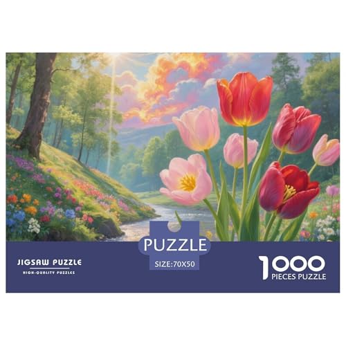 Tulpen Puzzle Lernspiel Spielzeug Heimdekoration 1000-teiliges Anspruchsvolles BlumenPuzzle Für Damen, Herren, Kinder Ab 14 Jahren 70x50cm/1000pcs Tulpen Puzzle Lernspiel Spielzeug Heimdekoration 1000-teiliges Anspruchsvolles BlumenPuzzle Für Damen, Herren, Kinder Ab 14 Jahren 70x50cm/1000pcs von UXINYOUME