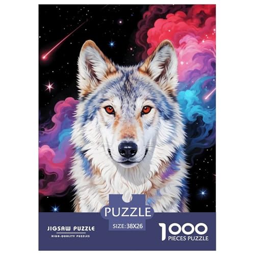 Wolf Puzzle Lernspiel Spielzeug Heimdekoration 1000-teiliges Anspruchsvolles WildtierePuzzle Für Damen, Herren, Kinder Ab 14 Jahren 38x26cm/1000pcs Wolf Puzzle Lernspiel Spielzeug Heimdekoration 1000-teiliges Anspruchsvolles WildtierePuzzle Für Damen, Herren, Kinder Ab 14 Jahren 38x26cm/1000pcs von UXINYOUME