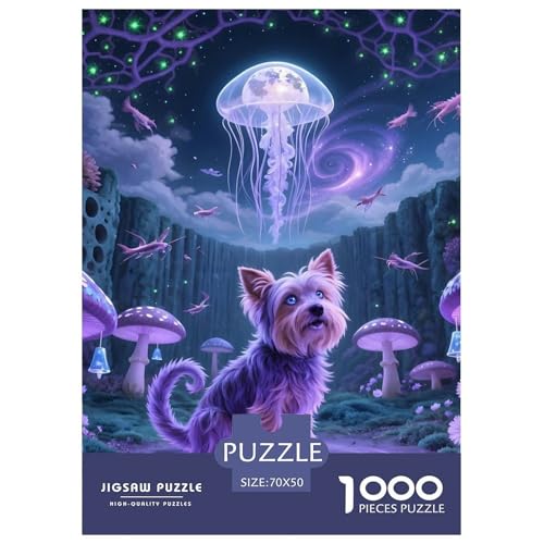 Yorkshire Terrier Puzzles Familien-Puzzlespiel Wunderschönes Dekoration 1000 Stück Herausforderndes Cute Hund Puzzle Für Damen, Herren, Kinder Ab 14 Jahren 70x50cm/1000pcs Yorkshire Terrier Puzzles Familien-Puzzlespiel Wunderschönes Dekoration 1000 Stück Herausforderndes Cute Hund Puzzle Für Damen, Herren, Kinder Ab 14 Jahren 70x50cm/1000pcs von UXINYOUME