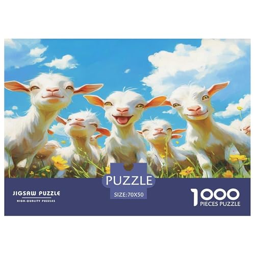 Ziege Puzzle Lernspiel Spielzeug HeimdekoRatteteteteion 1000-teiliges Anspruchsvolles WildtierePuzzle Für Damen, Herren, Kinder Ab 14 Jahren 70x50cm/1000pcs Ziege Puzzle Lernspiel Spielzeug HeimdekoRatteteteteion 1000-teiliges Anspruchsvolles WildtierePuzzle Für Damen, Herren, Kinder Ab 14 Jahren 70x50cm/1000pcs von UXINYOUME