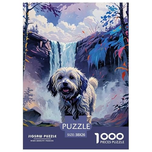 maltesisch Puzzles Familien-Puzzlespiel Wunderschönes Dekoration 1000 Teile Herausforderndes Cute Hund Puzzle Für Damen, Herren, Kinder Ab 14 Jahren 38x26cm/1000pcs von UXINYOUME