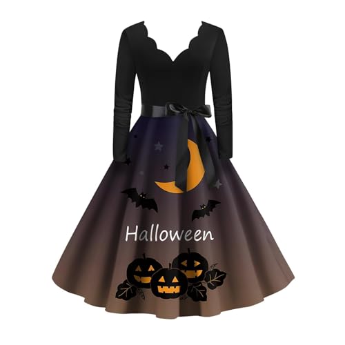 UXSELKCD clean girl clothes, halloween kostüm damen warm, josamogre kleidung damen, vampirumhang, schwarz engel kostüm, gothic halloween, hexenkostüm teenager, pumpkin, eater costume von UXSELKCD