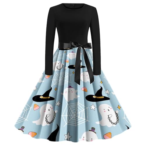 UXSELKCD gothic kleider damen, masken kostüm, m m kostüm damen, schwarzes kleid mit weißem kragen, halloween kleid, wunde halloween, wunden realistisch, schwarzer langer durchsichtig von UXSELKCD