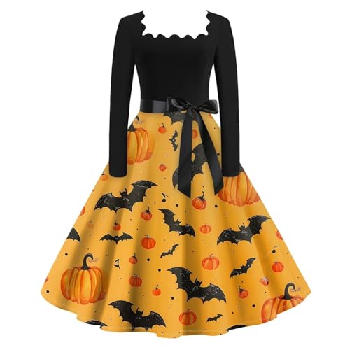 UXSELKCD vampir kostüm damen, halloween schwarze lange kleid, schlafanzug mädchen weihnachten, corset, lustiges halloween kostüm, korsett mit rock schwarz, maske, adamsfamilie kostüme von UXSELKCD