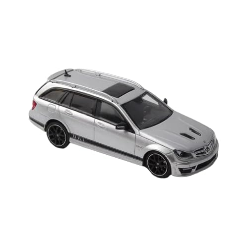 UYBFLO Nachbildung eines Miniaturautos für Benz C63 Wagon, Maßstab 1:64 (Silber) von UYBFLO