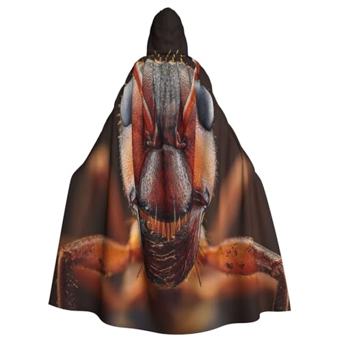 UYHhgqw Ameisenköpfe Halloween Hexenkostüm Herren Damen Kapuzenumhang Horror Horror Halloween Kostüm Cosplay Kostüm von UYHhgqw