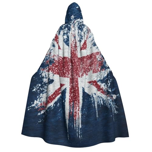 UYHhgqw Blauer Hintergrund, britische Flagge, Halloween-Hexenkostüm, Herren- und Damen-Kapuzenumhang, Horror-Horror-Halloween-Kostüm, Cosplay-Kostüm UYHhgqw Blauer Hintergrund, britische Flagge, Halloween-Hexenkostüm, Herren- und Damen-Kapuzenumhang, Horror-Horror-Halloween-Kostüm, Cosplay-Kostüm von UYHhgqw
