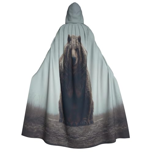 UYHhgqw Braunbär Halloween Hexenkostüm Herren Damen Kapuzenumhang Horror Horror Halloween Kostüm Cosplay Kostüm UYHhgqw Braunbär Halloween Hexenkostüm Herren Damen Kapuzenumhang Horror Horror Halloween Kostüm Cosplay Kostüm von UYHhgqw