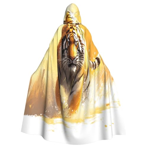 UYHhgqw Fierce Nordosttiger Halloween Hexenkostüm Herren Damen Kapuzenumhang Horror Horror Halloween Kostüm Cosplay Kostüm von UYHhgqw