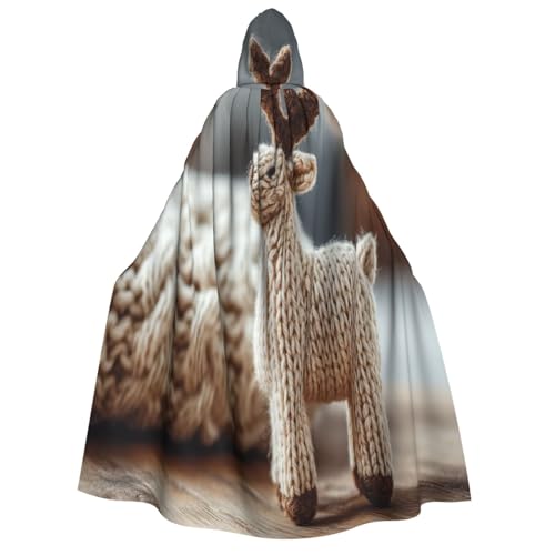 UYHhgqw Gestricktes Hirsch Halloween Hexenkostüm Herren Damen Kapuzenumhang Horror Horror Halloween Kostüm Cosplay Kostüm von UYHhgqw