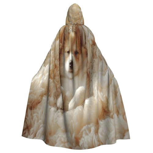 UYHhgqw Halloween Hexenkostüm Pelzhund Herren Damen Kapuzenumhang Horror Horror Halloween Kostüm Cosplay Kostüm von UYHhgqw