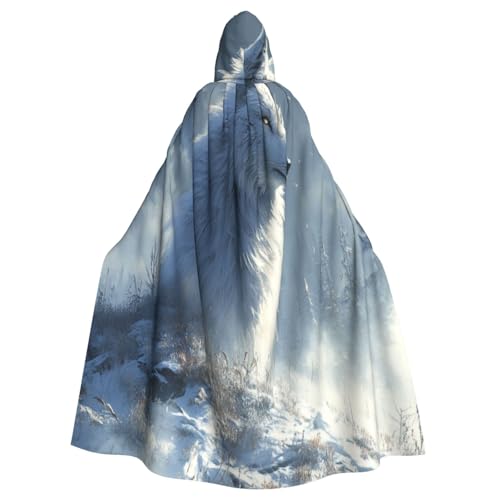 UYHhgqw Lonely Fox Halloween Hexenkostüm Herren Damen Kapuzenumhang Horror Horror Halloween Kostüm Cosplay Kostüm von UYHhgqw