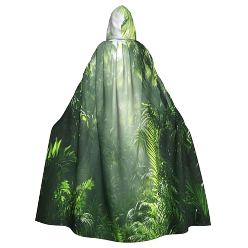 UYHhgqw Lush Forest Halloween Hexenkostüm Herren Damen Kapuzenumhang Horror Horror Halloween Kostüm Cosplay Kostüm von UYHhgqw