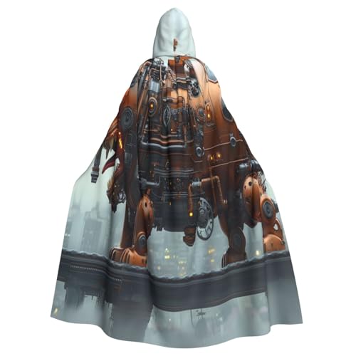UYHhgqw Mechanischer Zug Halloween Hexenkostüm Herren Damen Kapuzenumhang Horror Horror Halloween Kostüm Cosplay Kostüm von UYHhgqw