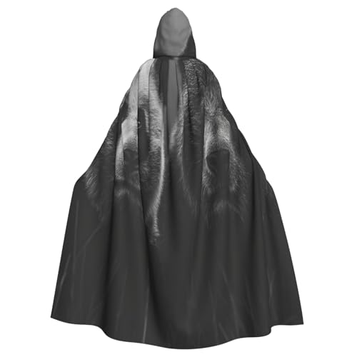 UYHhgqw Melancholischer Panda Halloween Hexenkostüm Herren Damen Kapuzenumhang Horror Horror Halloween Kostüm Cosplay Kostüm von UYHhgqw
