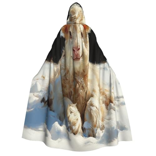 UYHhgqw Niedliches Schaf Baby Halloween Hexenkostüm Herren Damen Kapuzenumhang Horror Horror Halloween Kostüm Cosplay Kostüm von UYHhgqw