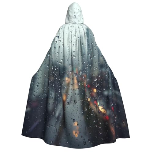 UYHhgqw Outside the Window Halloween Hexenkostüm Herren Damen Kapuzenumhang Horror Horror Halloween Kostüm Cosplay Kostüm von UYHhgqw