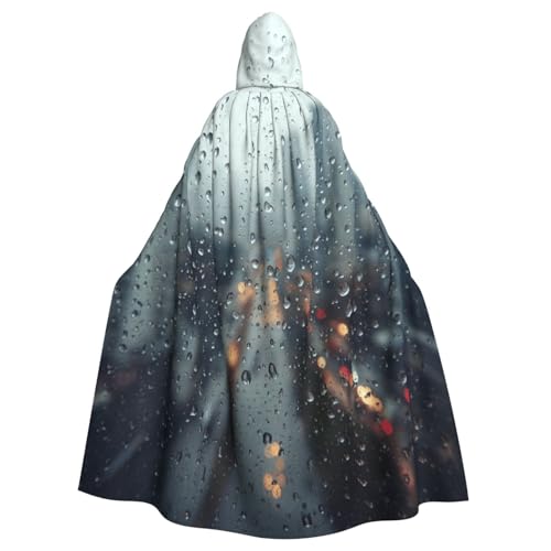 UYHhgqw Outside the Window Halloween Hexenkostüm Herren Damen Kapuzenumhang Horror Horror Halloween Kostüm Cosplay Kostüm von UYHhgqw