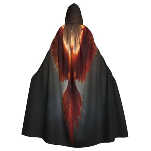UYHhgqw Schönes Phoenix Halloween Hexenkostüm Herren Damen Kapuzenumhang Horror Horror Halloween Kostüm Cosplay Kostüm von UYHhgqw