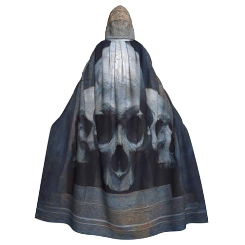 UYHhgqw Skelett Halloween Hexenkostüm Herren Damen Kapuzenumhang Horror Horror Halloween Kostüm Cosplay Kostüm von UYHhgqw