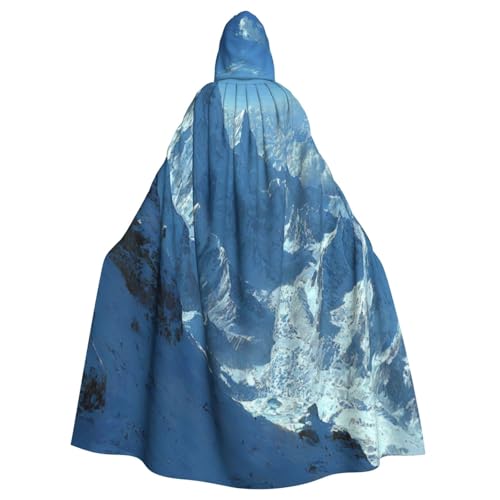 UYHhgqw Snow Mountain Halloween Hexenkostüm Herren Damen Kapuzenumhang Horror Horror Halloween Kostüm Cosplay Kostüm von UYHhgqw