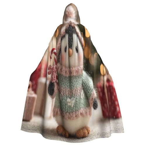 UYHhgqw Strickpuppe Halloween Hexenkostüm Herren Damen Kapuzenumhang Horror Horror Halloween Kostüm Cosplay Kostüm von UYHhgqw