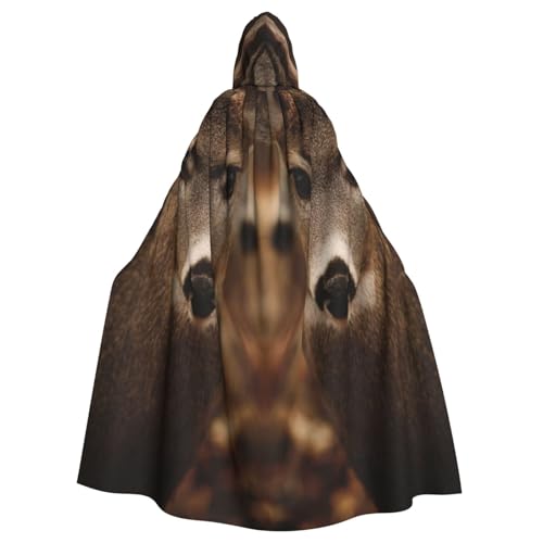 UYHhgqw Süßes Hirsch Halloween Hexenkostüm Herren Damen Kapuzenumhang Horror Horror Halloween Kostüm Cosplay Kostüm von UYHhgqw