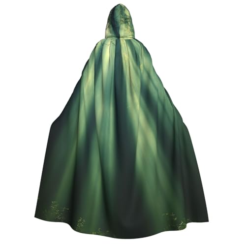 UYHhgqw The Forest In The Morning Halloween Hexenkostüm Herren Damen Kapuzenumhang Horror Horror Halloween Kostüm Cosplay Kostüm von UYHhgqw