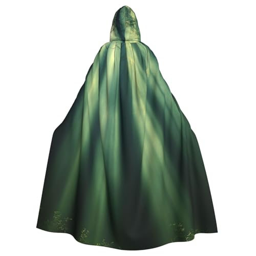 UYHhgqw The Forest In The Morning Halloween Hexenkostüm Herren Damen Kapuzenumhang Horror Horror Halloween Kostüm Cosplay Kostüm von UYHhgqw
