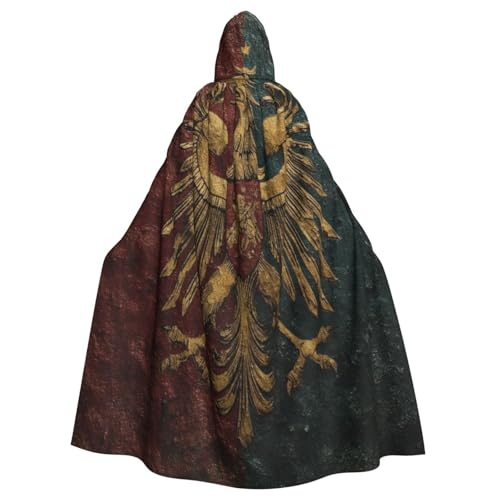 UYHhgqw Wappen Deutschlands Halloween Hexenkostüm Herren Damen Kapuzenumhang Horror Horror Halloween Kostüm Cosplay Kostüm von UYHhgqw