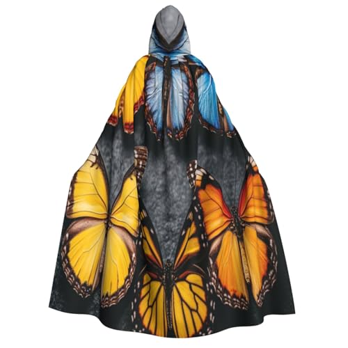 UYHhgqw Wunderschönes Schmetterlings-Halloween-Hexenkostüm, Herren- und Damen-Kapuzenumhang, Horror-Horror-Halloween-Kostüm, Cosplay-Kostüm UYHhgqw Wunderschönes Schmetterlings-Halloween-Hexenkostüm, Herren- und Damen-Kapuzenumhang, Horror-Horror-Halloween-Kostüm, Cosplay-Kostüm von UYHhgqw