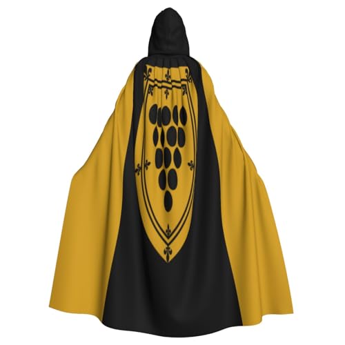 Uyhhgqw Cornwall County Flagge Halloween Hexenkostüm Herren Damen Kapuzenumhang Horror Horror Halloween Kostüm Cosplay Kostüm von UYHhgqw