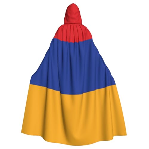 Uyhhgqw Flagge Armeniens Halloween Hexenkostüm Herren Damen Kapuzenumhang Horror Horror Halloween Kostüm Cosplay Kostüm von UYHhgqw