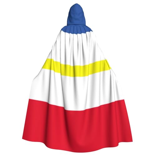 Uyhhgqw Flagge des Kantons Mecklenburg Halloween Hexenkostüm Herren Damen Kapuzenumhang Horror Horror Halloween Kostüm Cosplay Kostüm von UYHhgqw