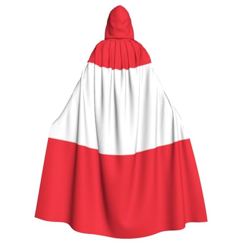 Uyhhgqw Halloween Hexenkostüm Österreichische Flagge Herren Damen Kapuzenumhang Horror Horror Halloween Kostüm Cosplay Kostüm von UYHhgqw