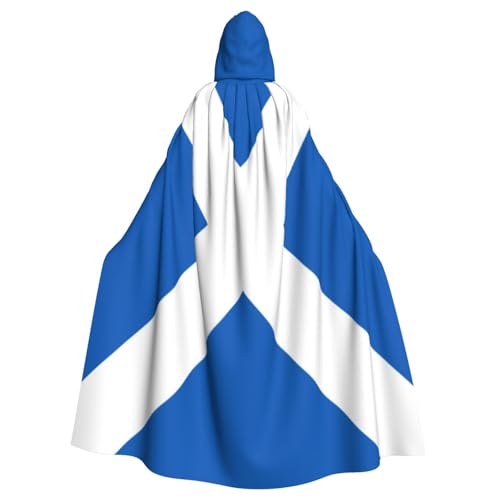 Uyhhgqw Schottische Flagge Halloween Hexenkostüm Herren Damen Kapuzenumhang Horror Horror Halloween Kostüm Cosplay Kostüm von UYHhgqw